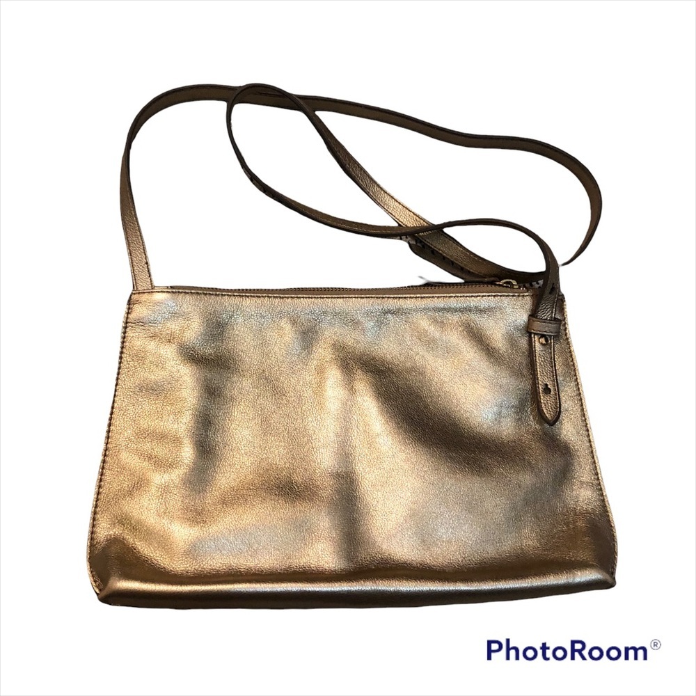 Banana Republic gold crossbody bag.